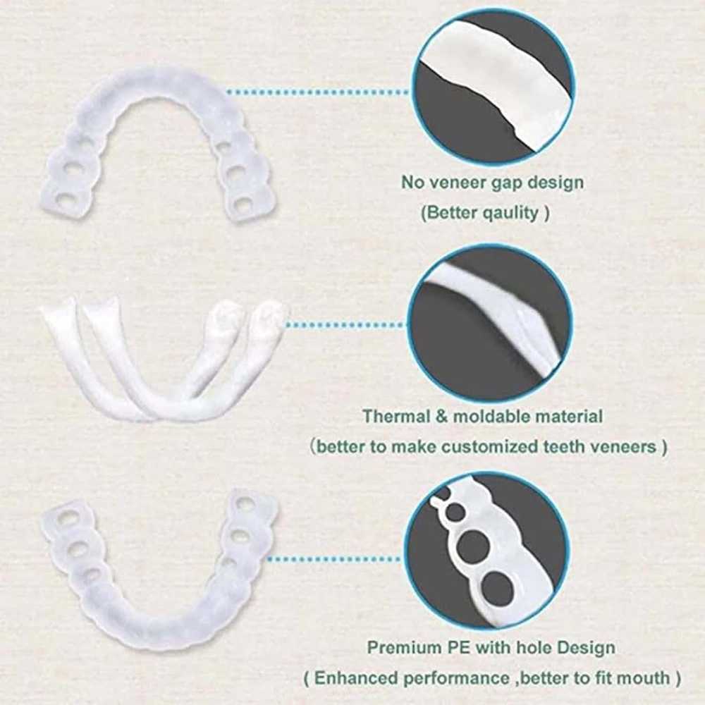 Flexible Snap-In Teeth – Comfortable Cosmetic Teeth Veneers for Men & Women